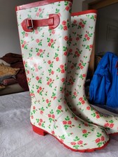 Barratts Rose Decorated Size 5 Wellington Boots