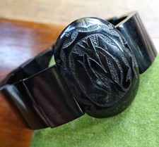 antique Victorian WHITBY JET