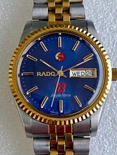 Rado Purple Horse Automatic Men`s Watch- Blue Dial/Two Tone Stainless Steel