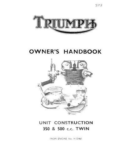 Triumph owners manual book - owners,