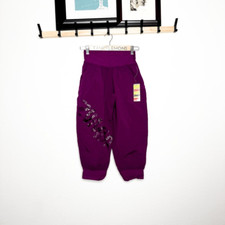Zumba NWT! Women's Feelin’ It Cargo Capri Plum Relaxed Fit Dance Pants Size S