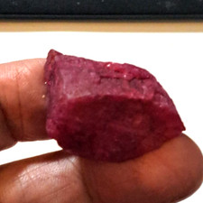 16.00Ct Natural Raw Ruby Rough Loose Gemstone 36x22mm Facet Grade Large Crystal