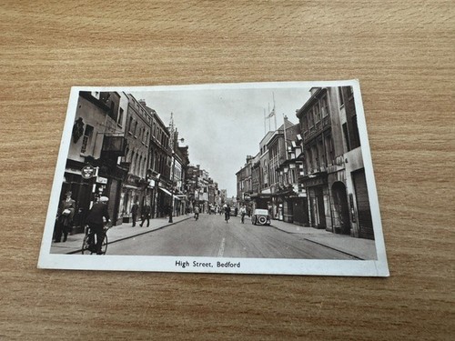 Postcard high street bedford - postcard,