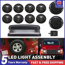 Full Smoked LED light Upgrade kit For Land Rover Defender 1990-2014 90 110 TD5