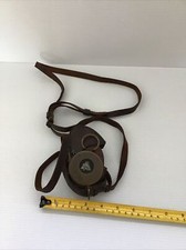 Vintage WW1 British Officers 1918 Compass In Leather Case Dated 1918. S. Morgan