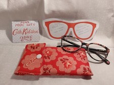 Cath Kidston Fabric padded Glasses, Sun Glasses Case/pouch popper closure