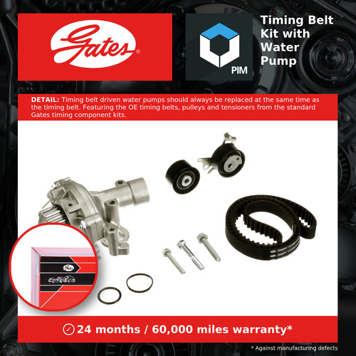 Timing belt water pump - timing,
