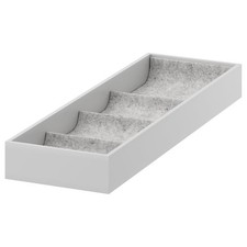 IKEA Komplement Insert with 4 compartments, light grey, 15x53x5 cm For Pax