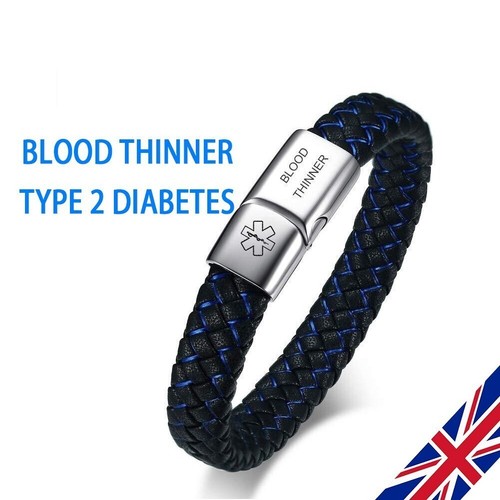 Medical alert leather - pu,