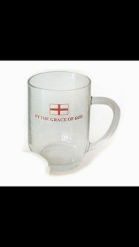 England pint glass - glass, tankard