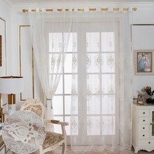 Embroidered Pearl Sheer