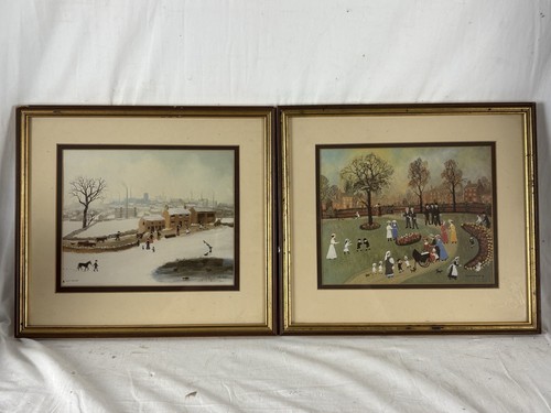 Helen bradley pair framed - pair,