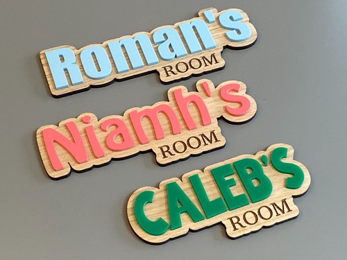 Personalised bedroom door - bedroom,