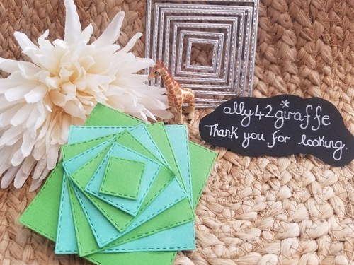 7pc stitched edge square nest - stitched,