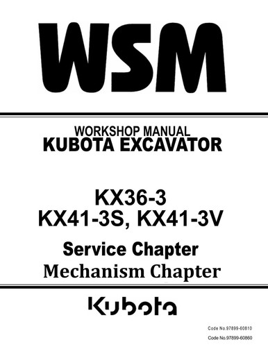 Kubota kx36 kx41 - kubota, kx36-3