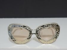 Rare KAREN WALKER Intergalactic 1301494 Cat Eye Sunglasses Colour Gold/Clear