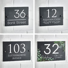 Slate house sign rustic - slate,