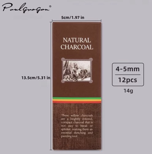 Box black willow charcoal - box,