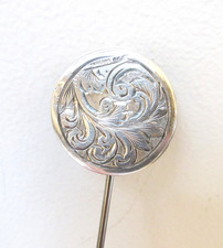 Antique Hatpin Engraved