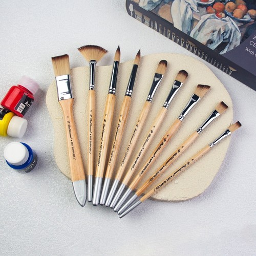 Synthetic paint brushes set - brushes,