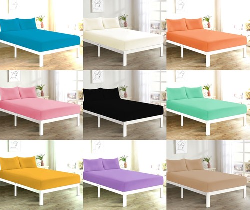 Deep fitted bed sheets non - deep,