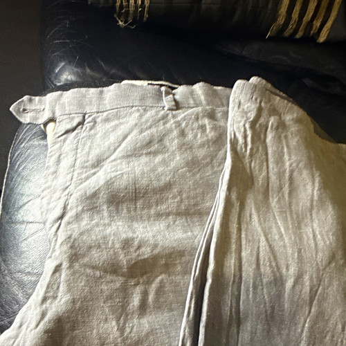 Corsivo linen trousers