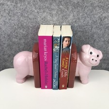 Pig Bookends Ceramic Pigs