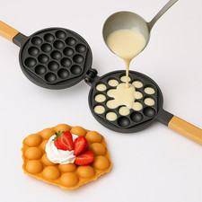 Bubble Waffle Pan Cast Iron