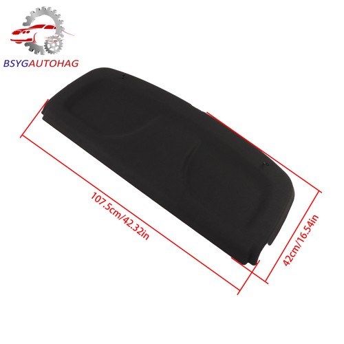 Black parcel shelf - black,