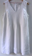 Boden White Linen Sleeveless