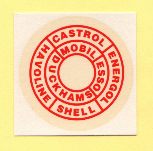 Oil cap label transfer - ,