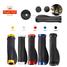 Double Lock On Locking Handlebar Grips Soft Bike BMX MTB Scooter Bicycle Bar End