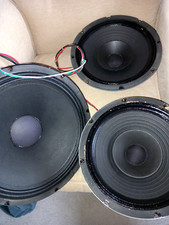 RCF vintage speakers set from an ELKA organ. 1x 12", 2x 10". 4Ohm