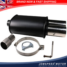 Stainless Steel Twin Tip Sports Exhaust Muffler Back Box Performance MC 003