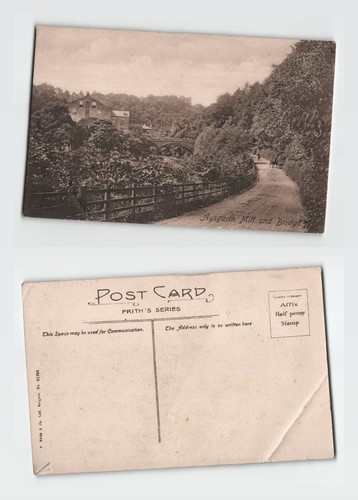 Postcard aysgarth mill - -,