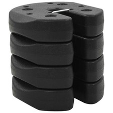 4x Gazebo Weight Plates Black