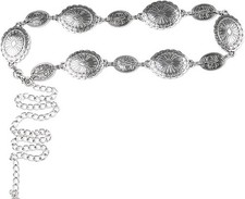 Belt,Western Metal Concho