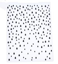 Embossing Folder - 6" x 4" -  RAIN - RAINFALL - Background