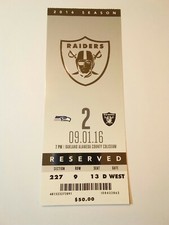 2016 Oakland Raiders Seattle