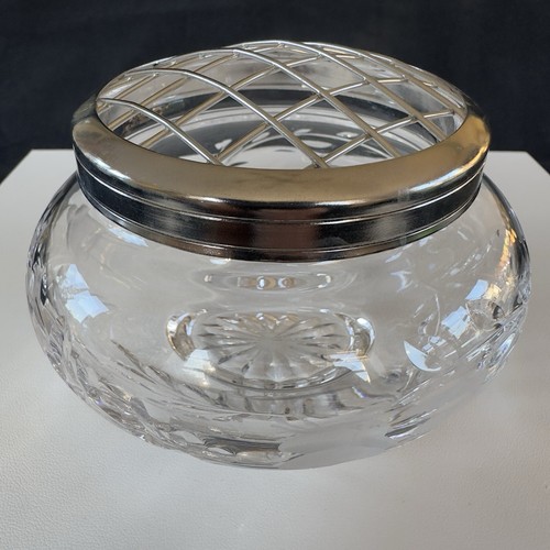 Stuart crystal pot - crystal, 4.5”