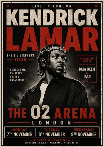 Kendrick lamar the arena - the, o2