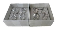 Laura Ashley Celine Small Clear Glass Drawer Pulls  2 Boxes x 8 Pulls New In Box