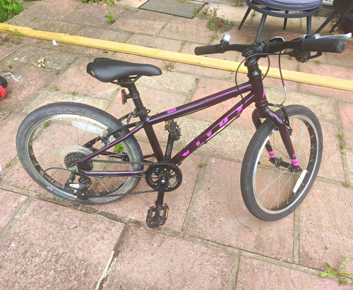 Purple unisex kids bike - purple,