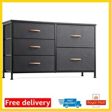 Durable 5-Drawer Dresser - Multi-Functional Organizer for Bedroom & Nursery