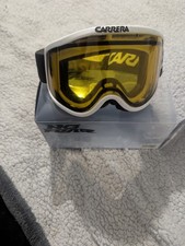 Vintage Carrera Ski Sunglasses White Frame – Retro 80s Style, Rare Find