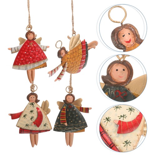 4pcs vintage christmas - vintage, angel