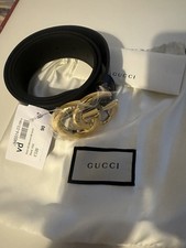 Black Gucci GG belt Size 90
