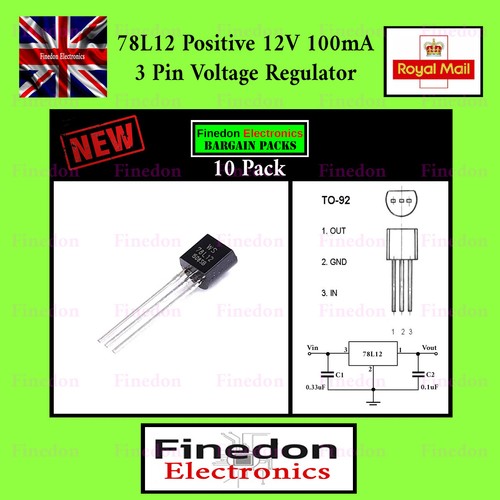 10x 78l12 volt 100ma - 10x,