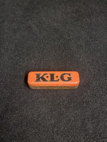 Vintage klg spark plug tin - spark,