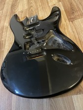 Strat Style Guitar Body Black